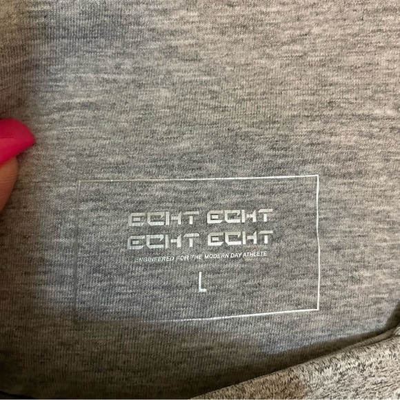 Women's Echt Wild Sports Bra Grey Size L - Picture 8 of 9